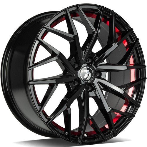 Janta aliaj Seventy9 SV-C 8.5x19 5x112 et40 GRIL- Black Glossy Red Inner Lip