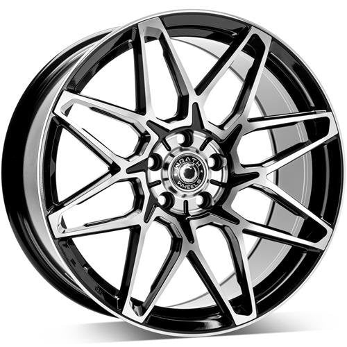 Janta aliaj Wrath Wheels WF-6 8x18 5x112 et42  Black polished