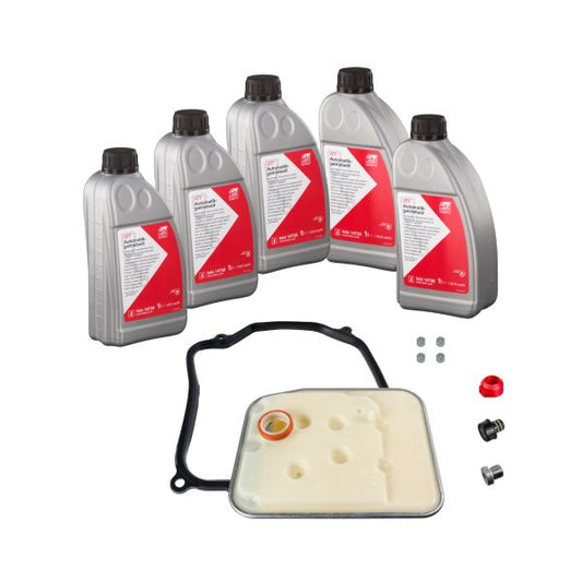 Kit schimb ulei cutie automata AG4 / 01M FEBI 5L – VW Golf 4, Audi A3 8L, Skoda Octavia 1