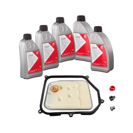 Kit schimb ulei cutie automata VW / Audi AG4 01M FEBI 5L – VW Sharan, Seat Alhambra, VW Transporter T4
