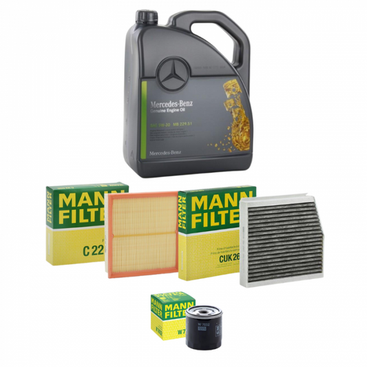 Pachet Revizie Ulei Mercedes Benz 229.52 + Filtre Mann pentru A 180 CDI / d (176.012)   (1461 cmc / 80 kW / 109 CP)