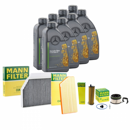 Pachet Revizie Ulei Mercedes Benz 229.52 + Filtre Mann pentru Mercedes GLE/GLE Coupe 350D W167 272cp