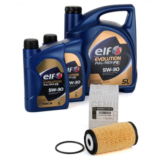 Pachet Revizie Ulei Motor Elf Evolution Full Tech FE 5W-30 5L + 2 Buc 1L + Filtru Ulei Oe Renault Grand Scenic 4 2016→ 152093920R