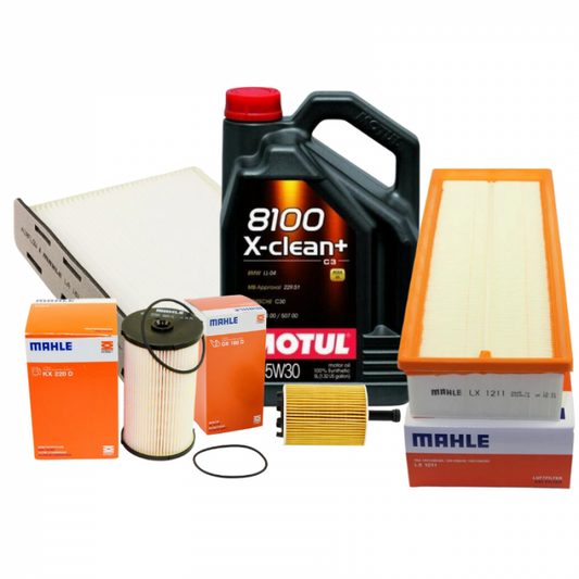 Pachet schimb ulei Motul 5L+ filtre Mahle pentru grupul VAG - VW AUDI SKODA SEAT 1.9TDI, 2.0TDI