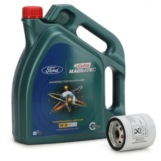 Set Ulei Motor Castrol Magnatec Ford 5W-30 A5 5L 15D5E8 + Filtru Ulei Motor Oe Ford Tourneo Courier 2014→ 2468342